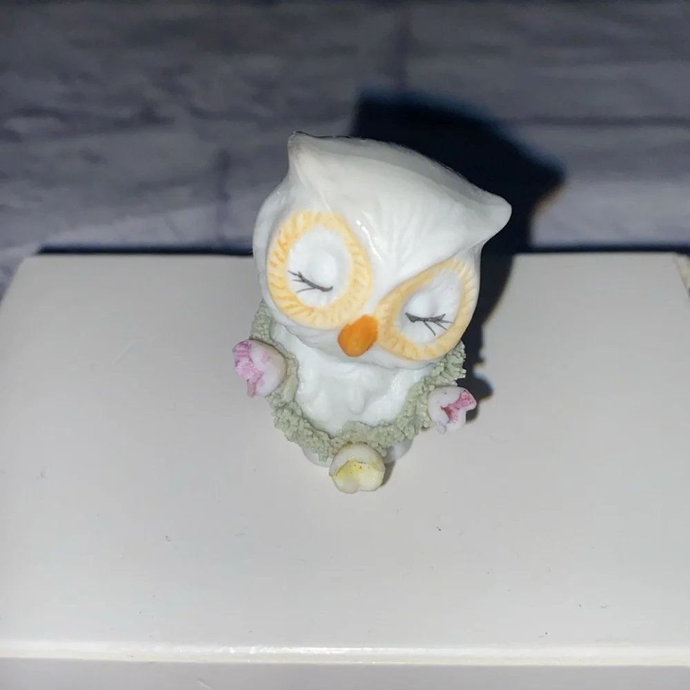 Two Vintage Owl Figurines